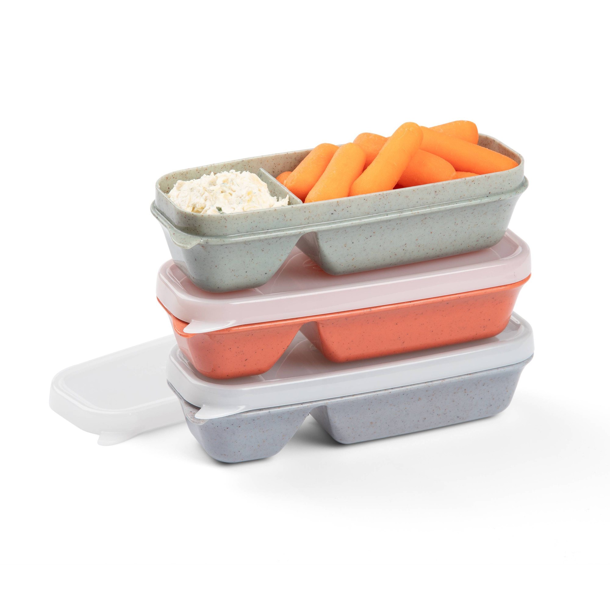 Meal Prep Container - Auslaufsicherer Snack- und Dip-Aufbewahrungsbehälter mit Sicherheitsverschlussdeckel