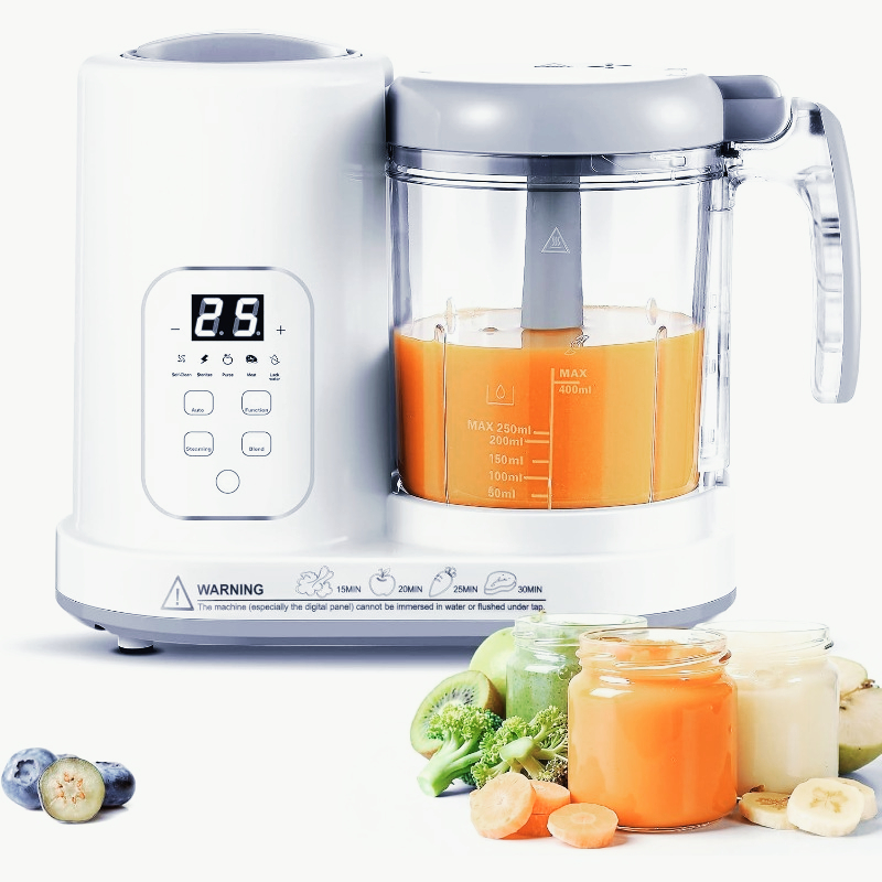 Meal Prep Healthy - Baby-Nahrungszubereiter Dampfgarer Mixer 4-in-1 Automatischer Dampfgarer