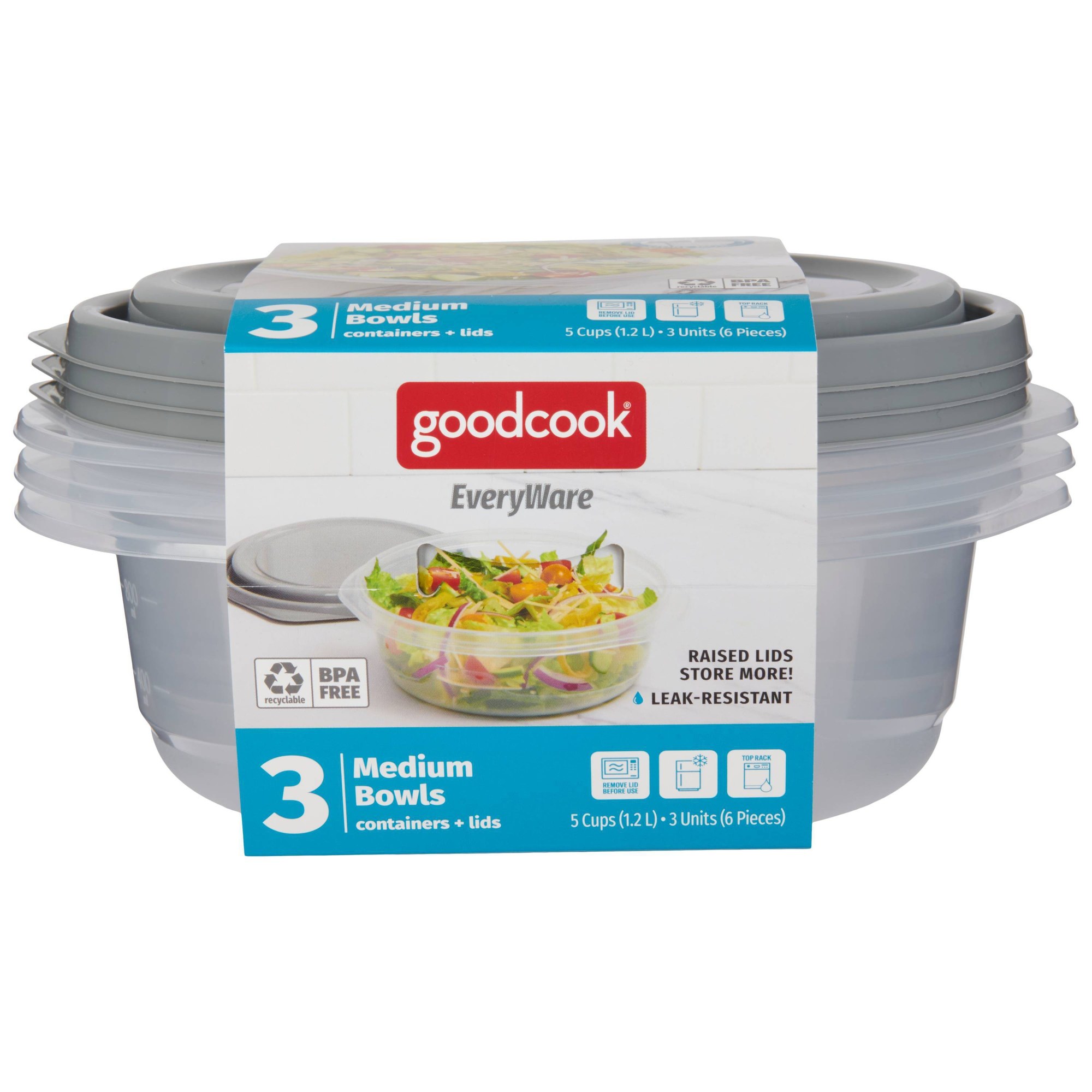 6 Stück runde 5-Cup-Lebensmitt – Meal Prep Container Bewertung und Preis