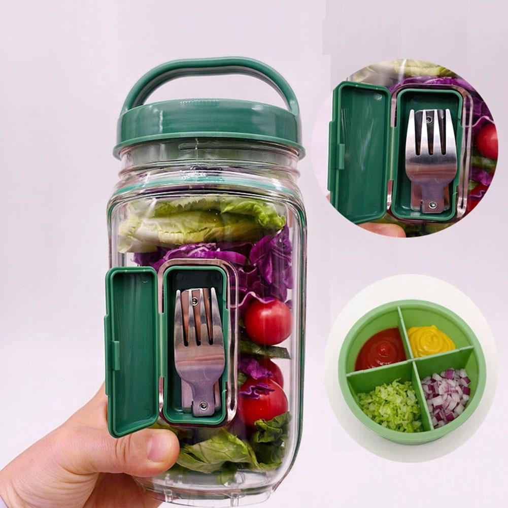 Tragbarer Salatbehälter mit Ga – Meal Prep Container Bewertung und Preis