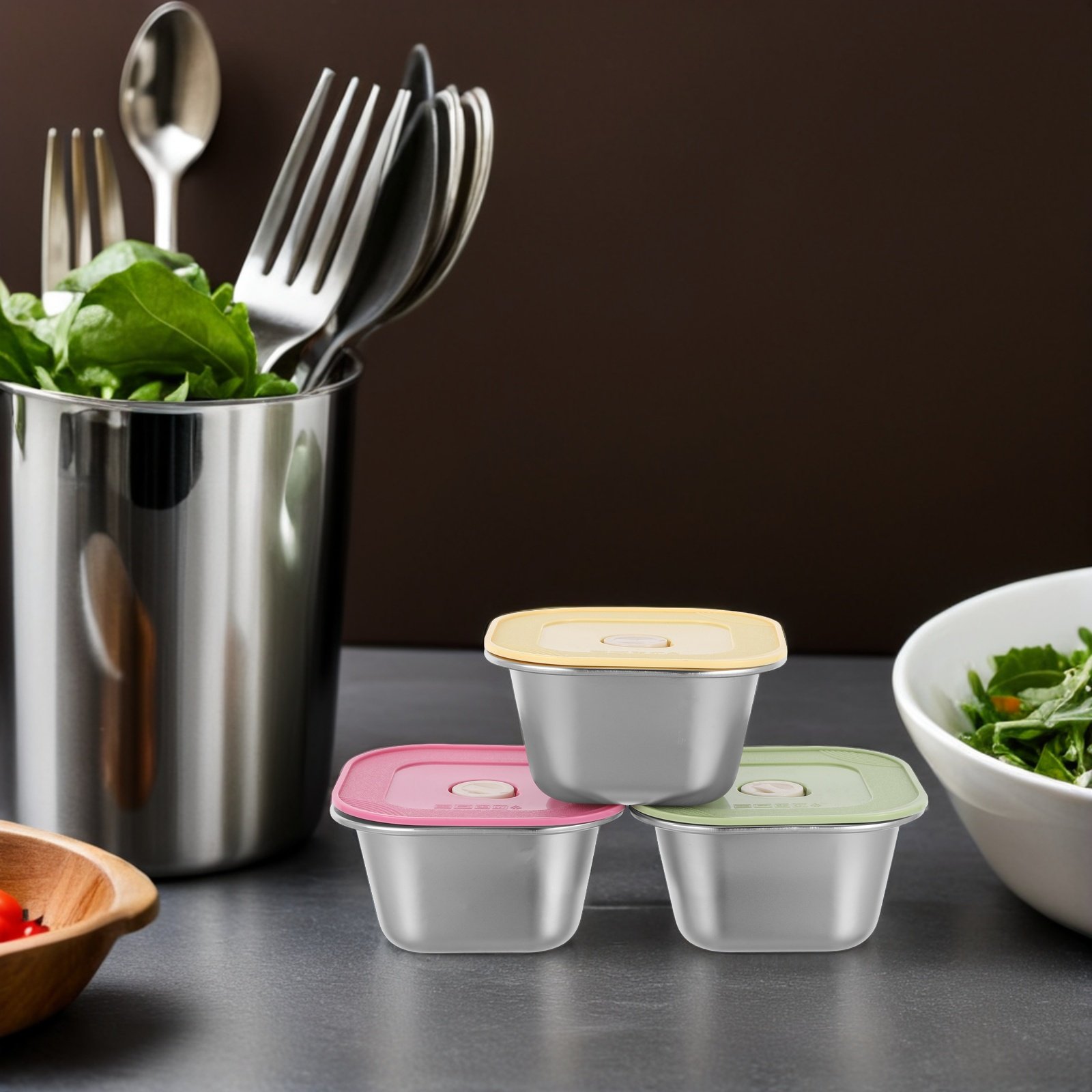 3-teiliges Set aus Edelstahl-S – Meal Prep Container Bewertung und Preis