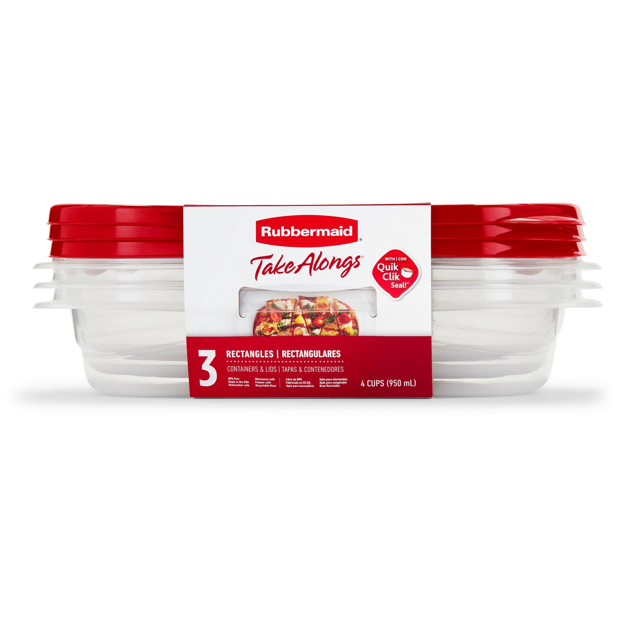 3 Stück rote rechteckige Leben – Meal Prep Container Bewertung und Preis