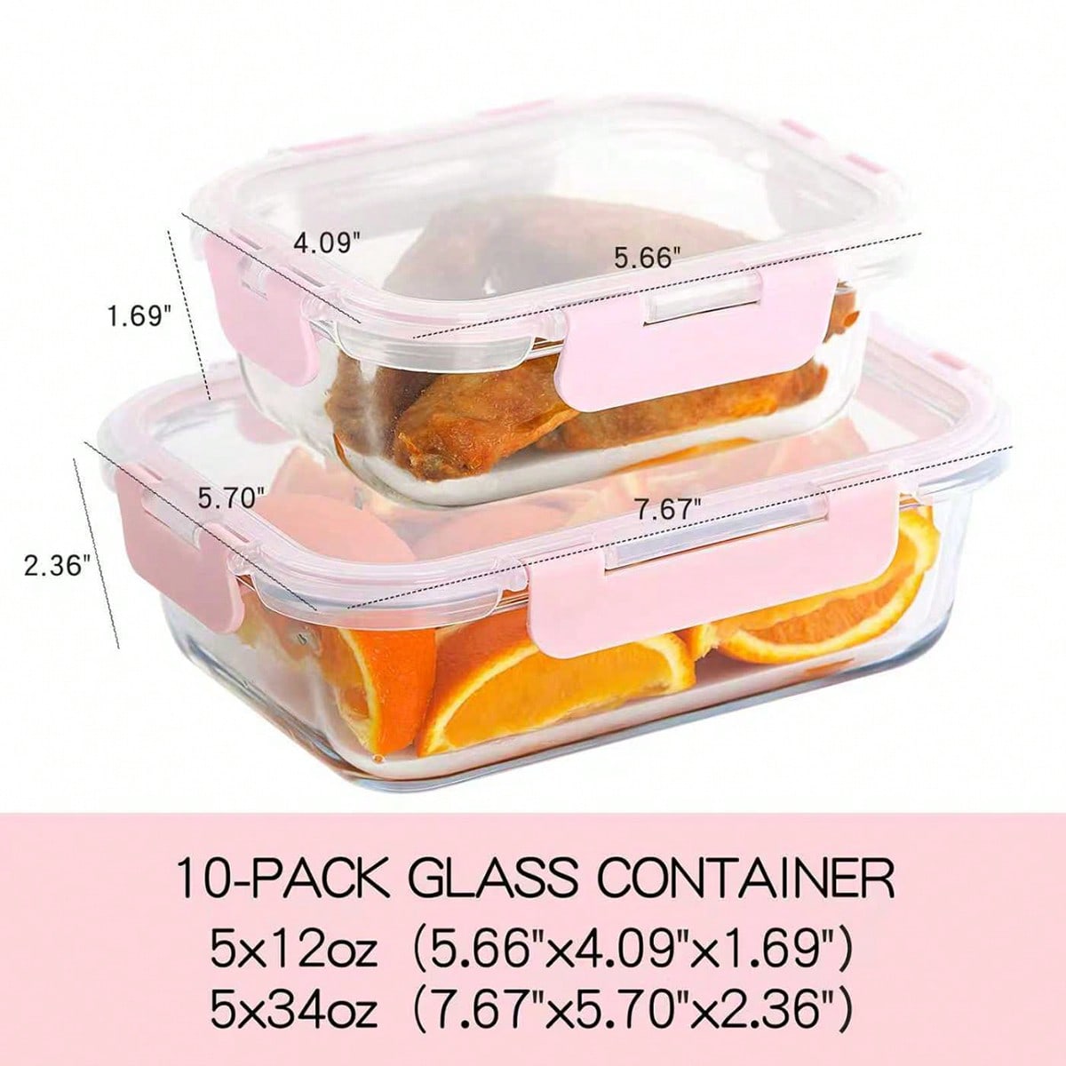 10er-Pack Glas-Mahlzeitbehälte – Meal Prep Container Bewertung und Preis