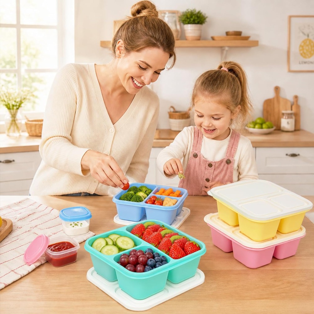 3-Fach Bento-Box Snackbehälter – Meal Prep Healthy Bewertung und Preis