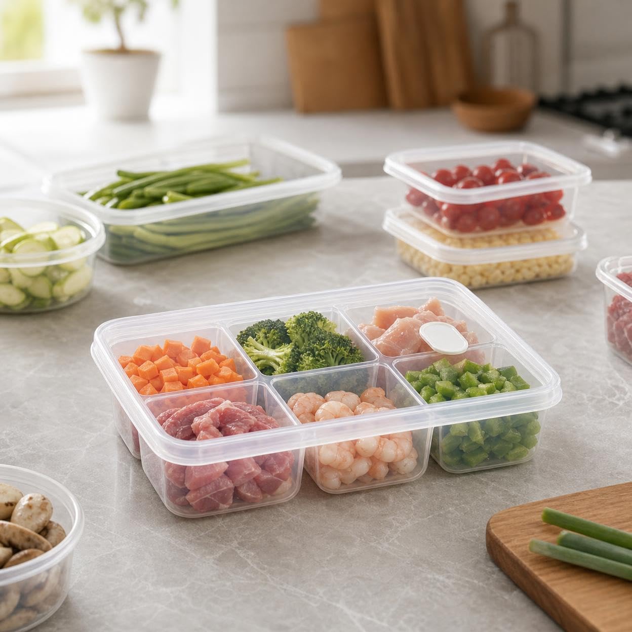 6-Fach Gefrierbehälter aus Leb – Meal Prep Frozen Bewertung und Preis