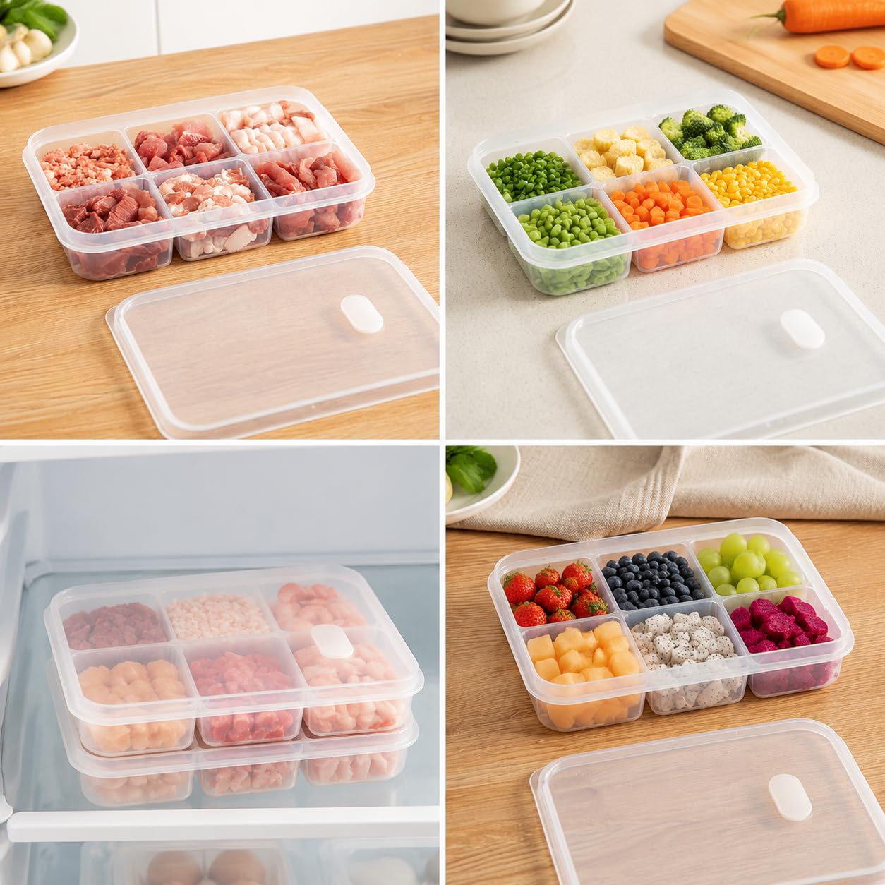 6-Fach Gefrierbehälter aus Leb – Meal Prep Frozen Bewertung und Preis