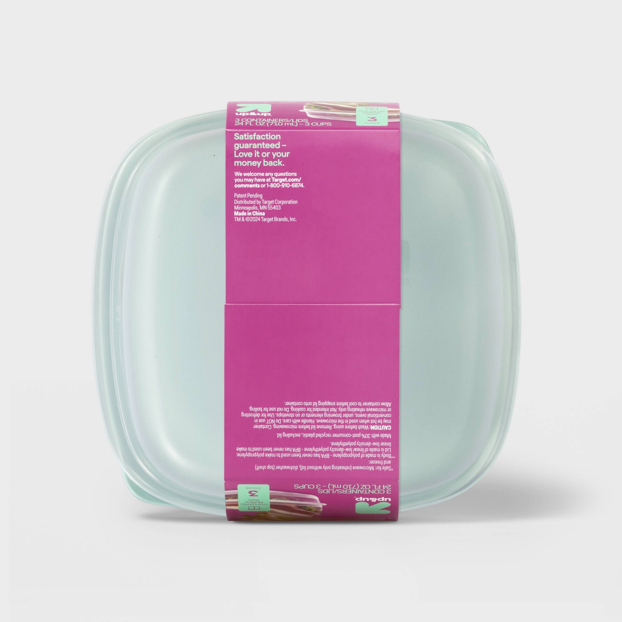 3-teilige quadratische Lebensm – Meal Prep Container Bewertung und Preis